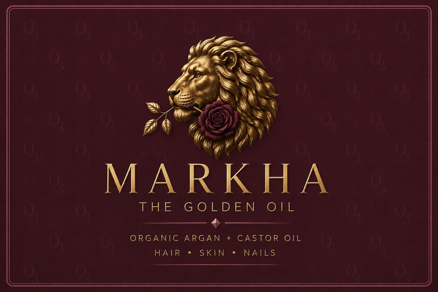 MARKHA The Golden Oil officiell varumärkeslogga